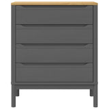 Commode FLORO gris bois de pin massif