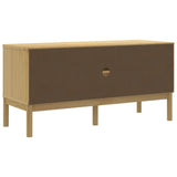 Meuble TV FLORO cire marron 114x43x55 cm bois massif de pin