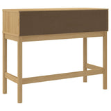 Table console FLORO marron cire 89,5x36,5x73 cm pin massif