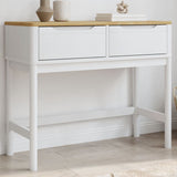 FLORO white console table 89.5x36.5x73 cm solid pine wood