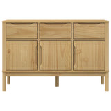 FLORO sideboard waxed brown 114x43x74 cm solid pine wood