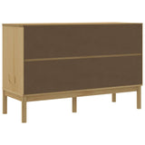 FLORO sideboard waxed brown 114x43x74 cm solid pine wood