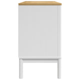 FLORO white sideboard 114x43x74 cm solid pine wood