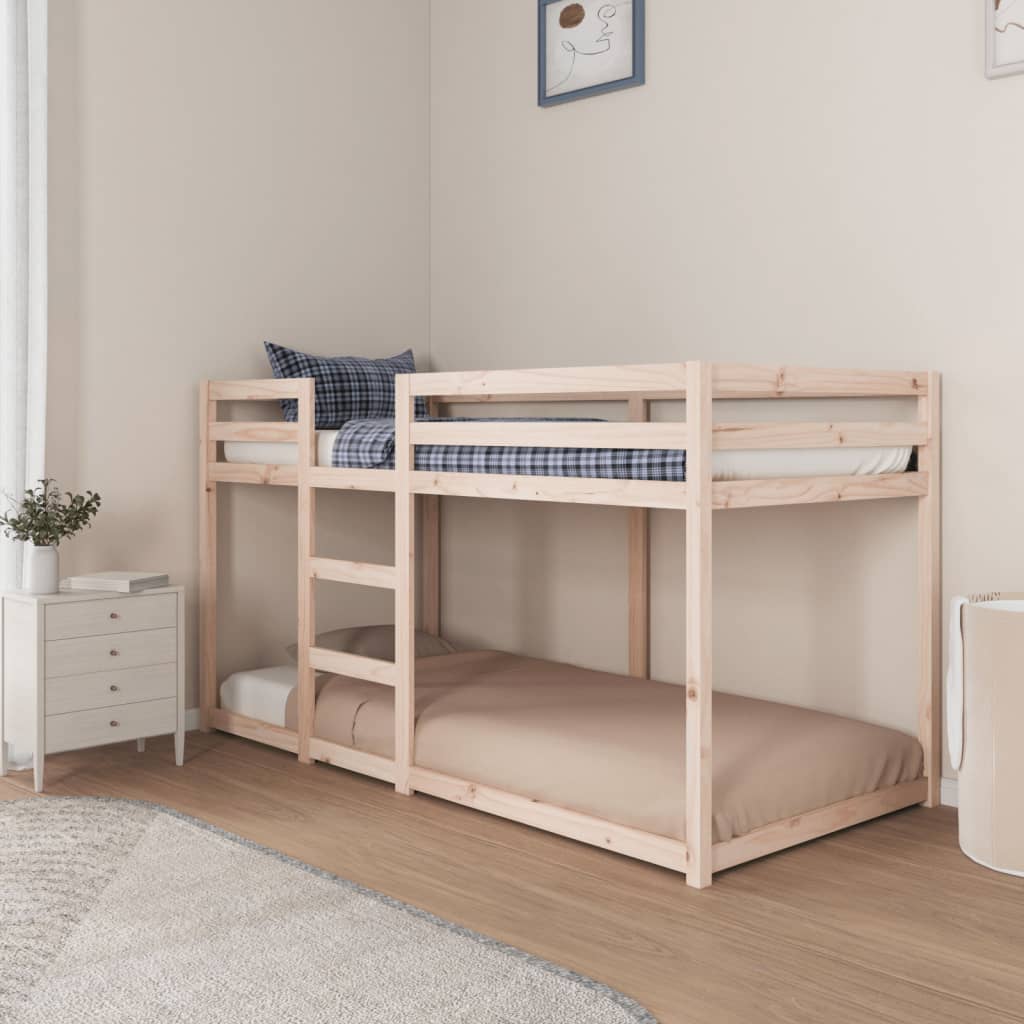 Bunk bed without mattress 90x200 cm solid pine wood