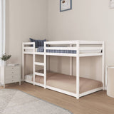 Bunk bed without mattress white 90x200 cm solid pine wood