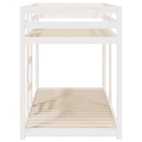 Bunk bed without mattress white 90x200 cm solid pine wood