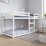 Bunk bed without mattress white 90x200 cm solid pine wood