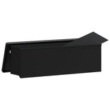 Banc de rangement pliable noir PVC