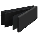 Banc de rangement pliable noir PVC