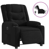 Fauteuil inclinable électrique Noir Tissu