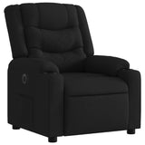 Fauteuil inclinable électrique Noir Tissu