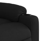 Fauteuil inclinable électrique Noir Tissu