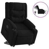 Fauteuil inclinable électrique noir tissu