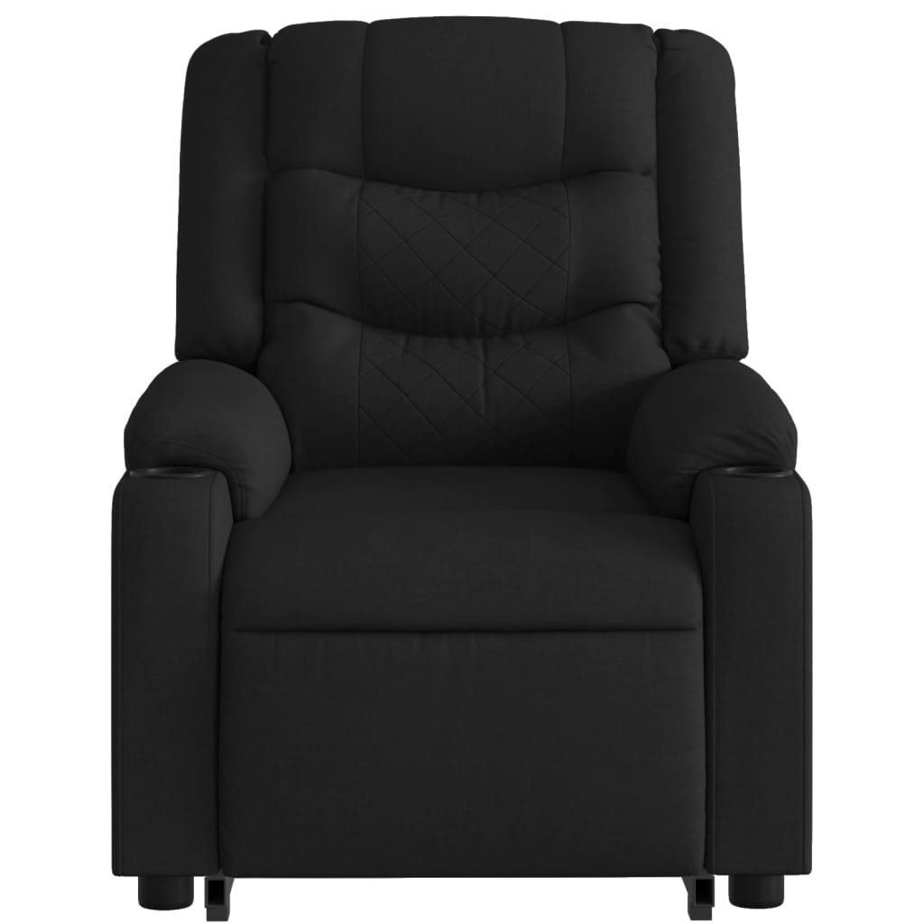 Fauteuil inclinable électrique noir tissu