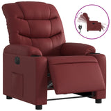 Fauteuil inclinable électrique Rouge bordeaux Similicuir