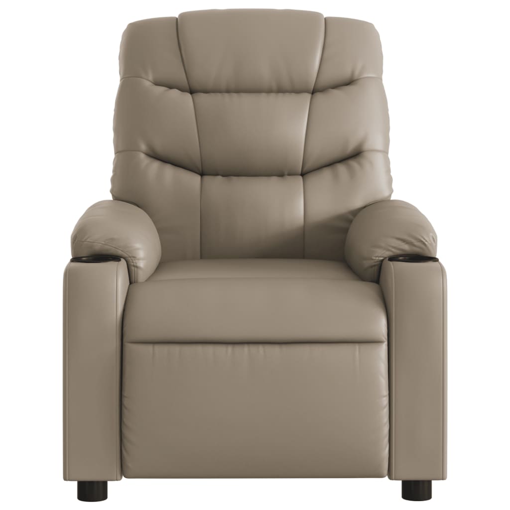 Fauteuil inclinable électrique Cappuccino Similicuir