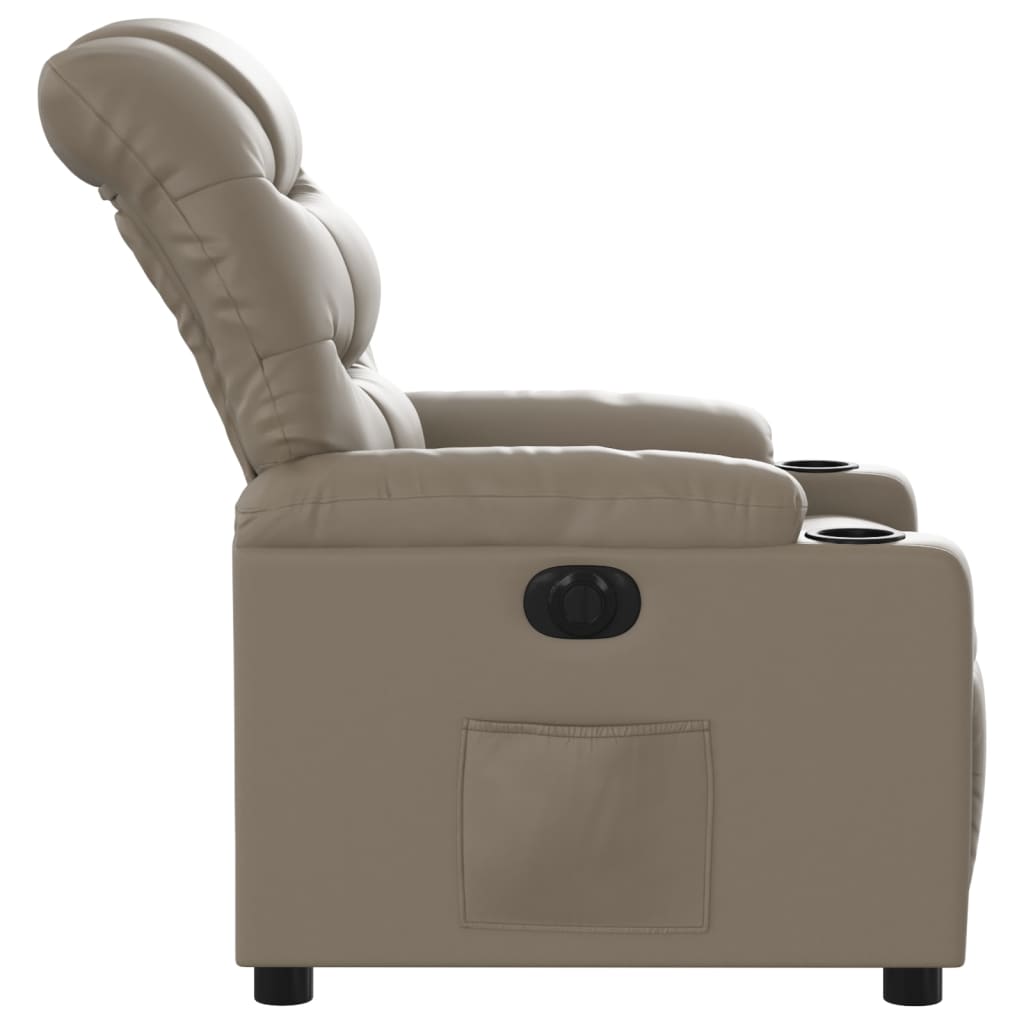 Fauteuil inclinable électrique Cappuccino Similicuir