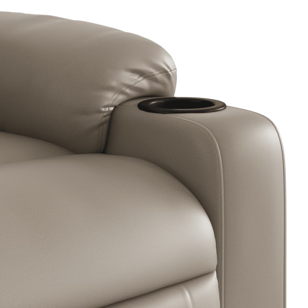 Fauteuil inclinable électrique Cappuccino Similicuir