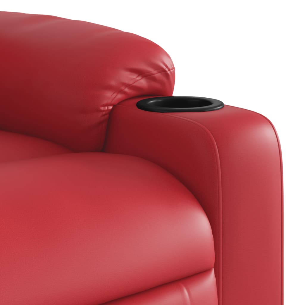 Fauteuil inclinable Rouge Similicuir