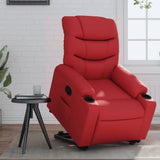 Fauteuil inclinable Rouge Similicuir