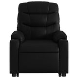 Fauteuil inclinable de massage Noir Similicuir