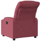 Fauteuil inclinable électrique Rouge bordeaux Tissu