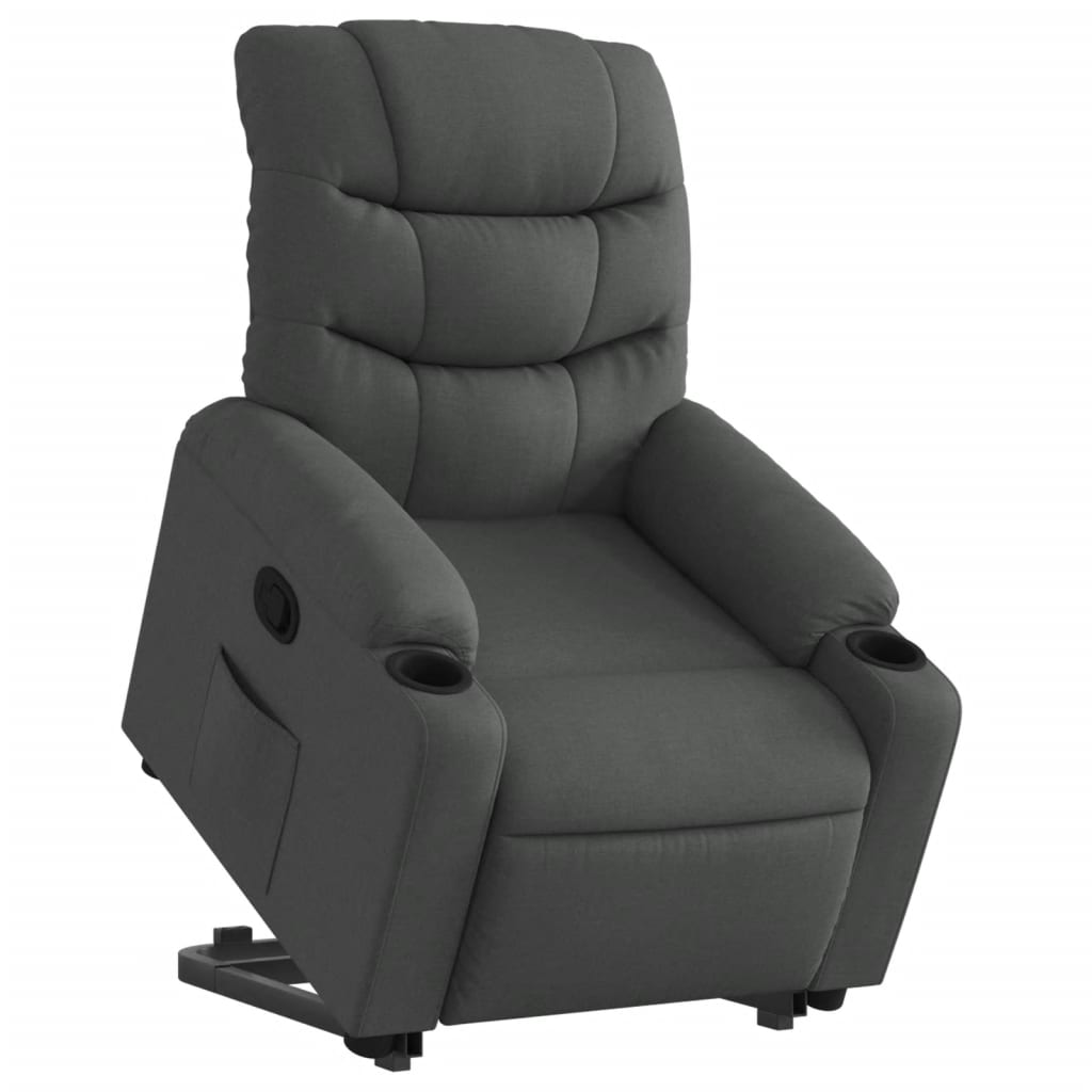 Fauteuil inclinable Gris foncé Tissu