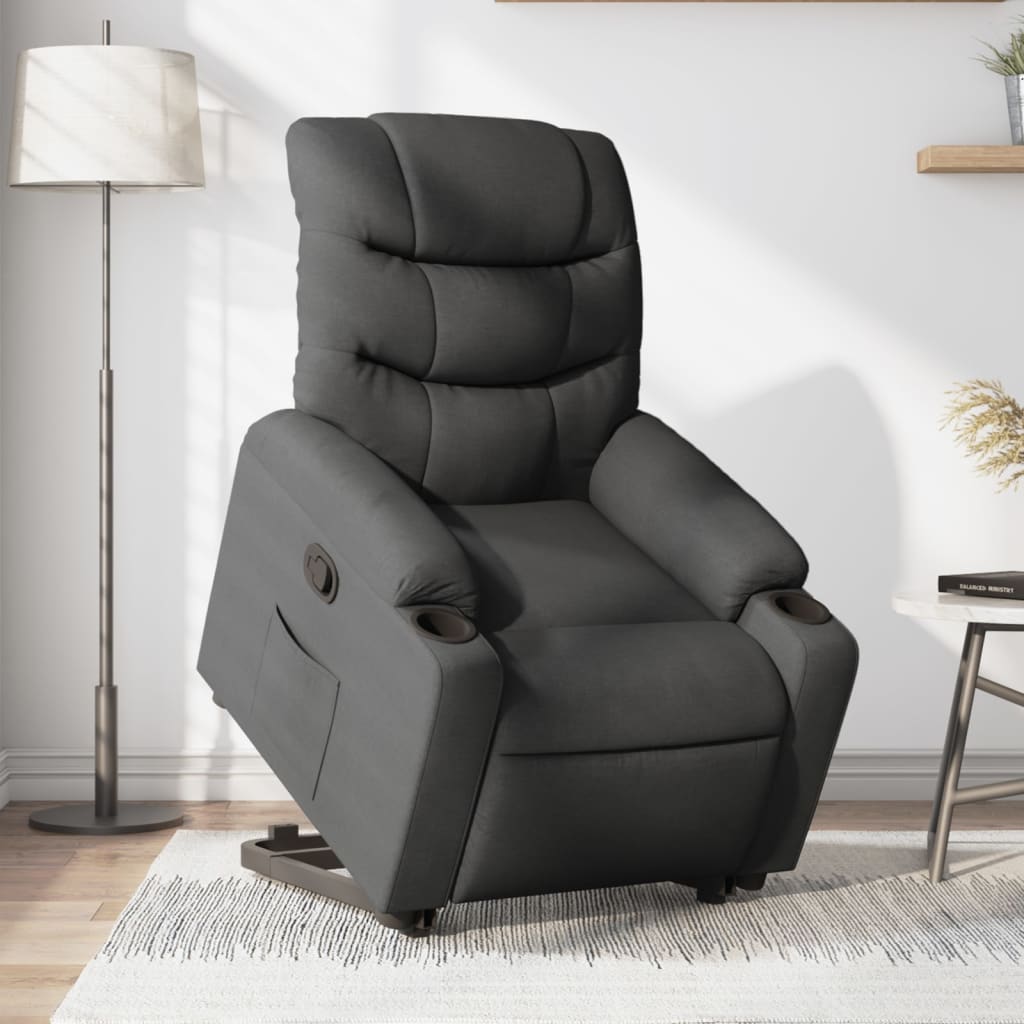 Fauteuil inclinable Gris foncé Tissu