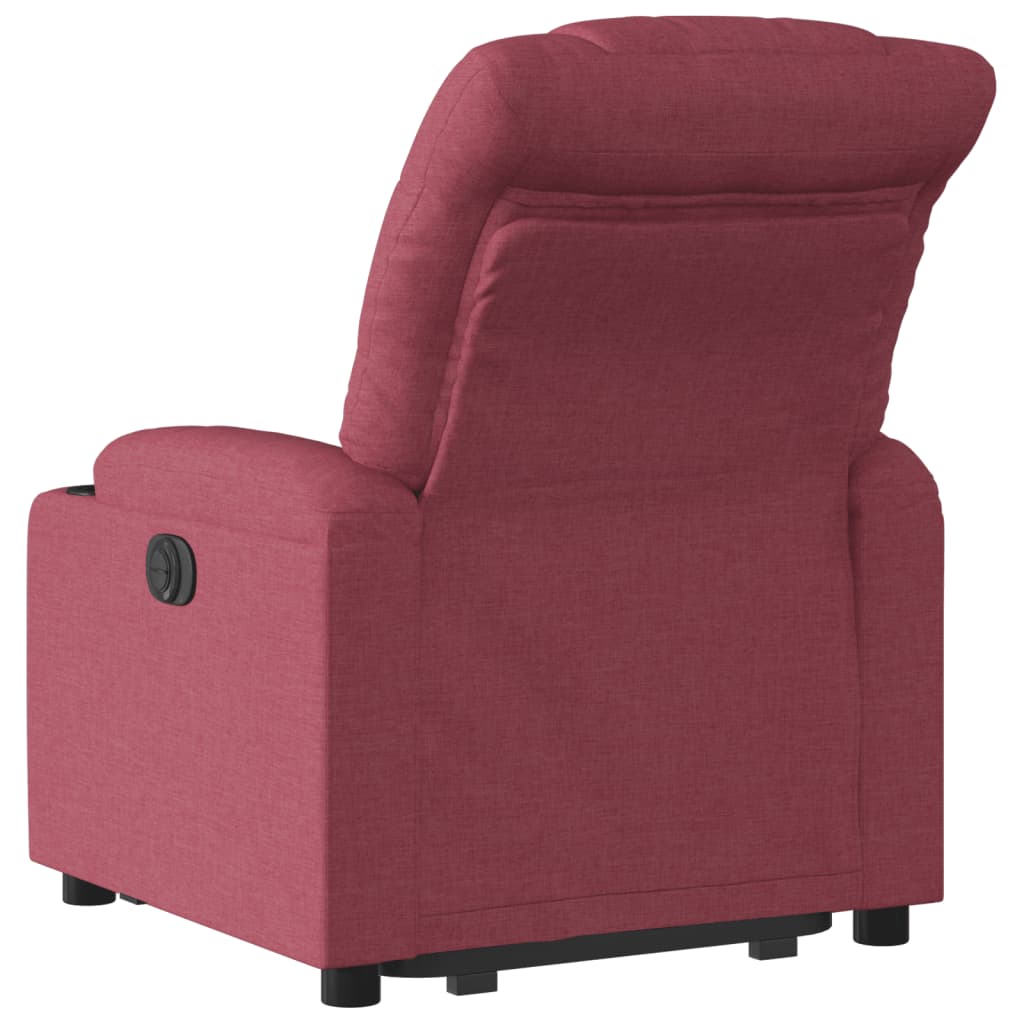 Fauteuil inclinable rouge bordeaux tissu