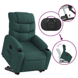 Fauteuil inclinable vert foncé tissu