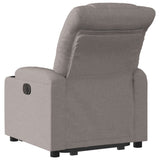 Fauteuil inclinable taupe tissu