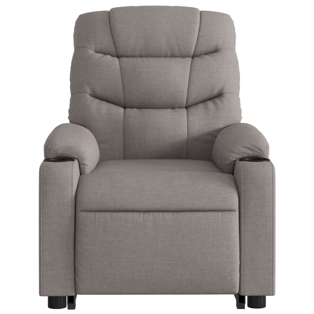 Fauteuil inclinable taupe tissu