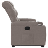 Fauteuil inclinable taupe tissu