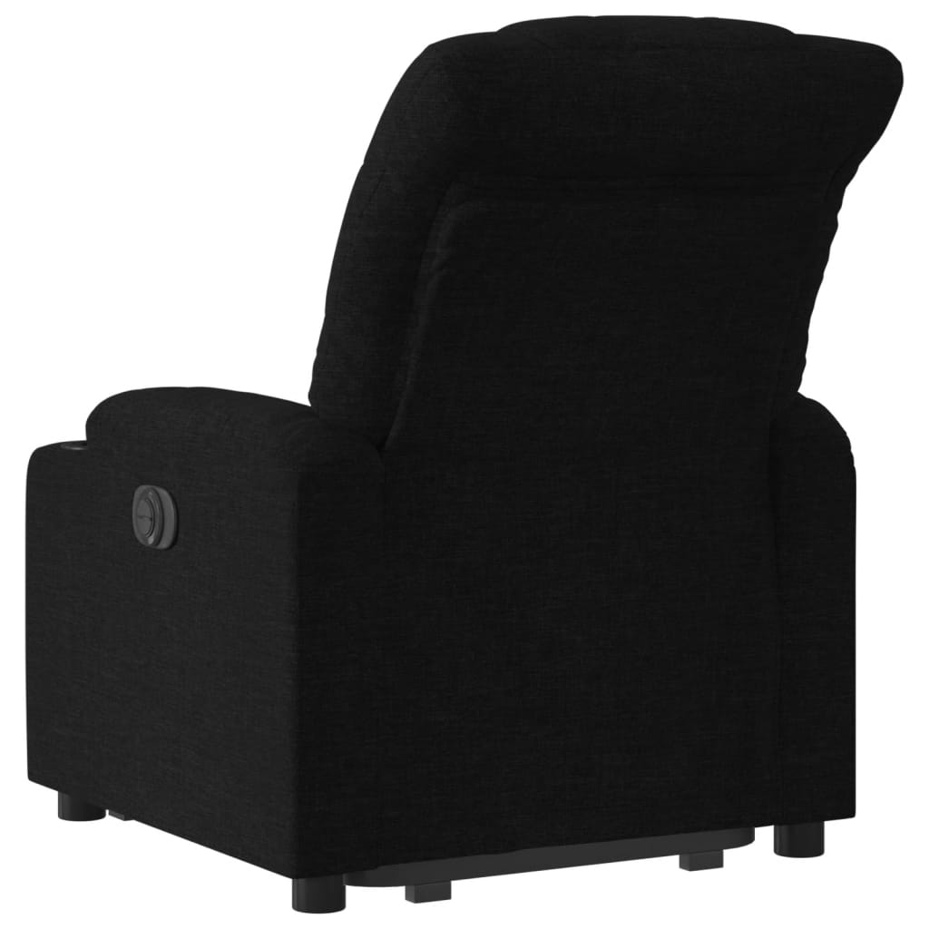 Fauteuil inclinable électrique noir tissu