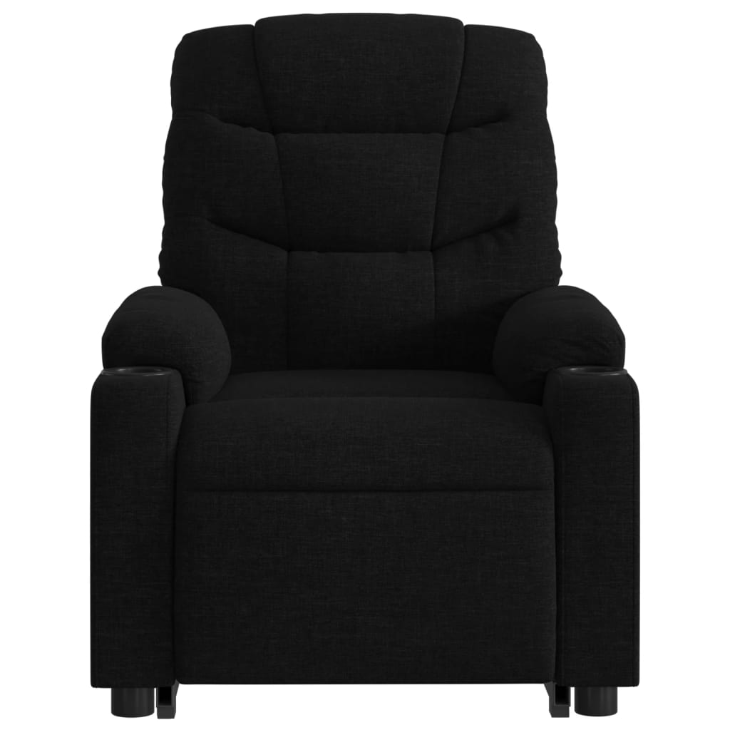 Fauteuil inclinable électrique noir tissu