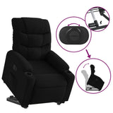 Fauteuil inclinable électrique noir tissu