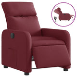 Fauteuil inclinable électrique Rouge bordeaux Tissu