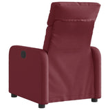 Fauteuil inclinable électrique Rouge bordeaux Tissu