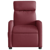 Fauteuil inclinable électrique Rouge bordeaux Tissu