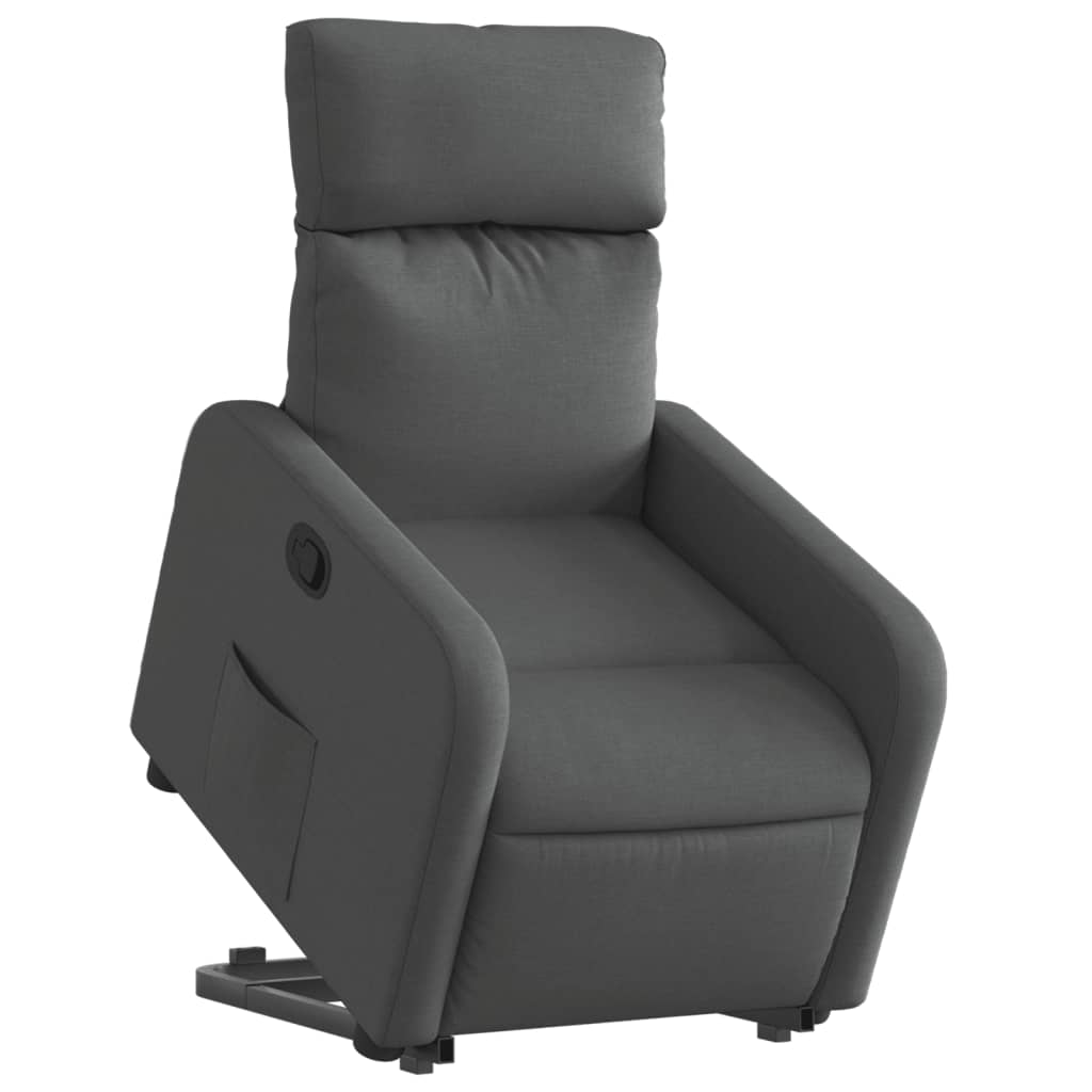 Fauteuil inclinable Gris foncé Tissu