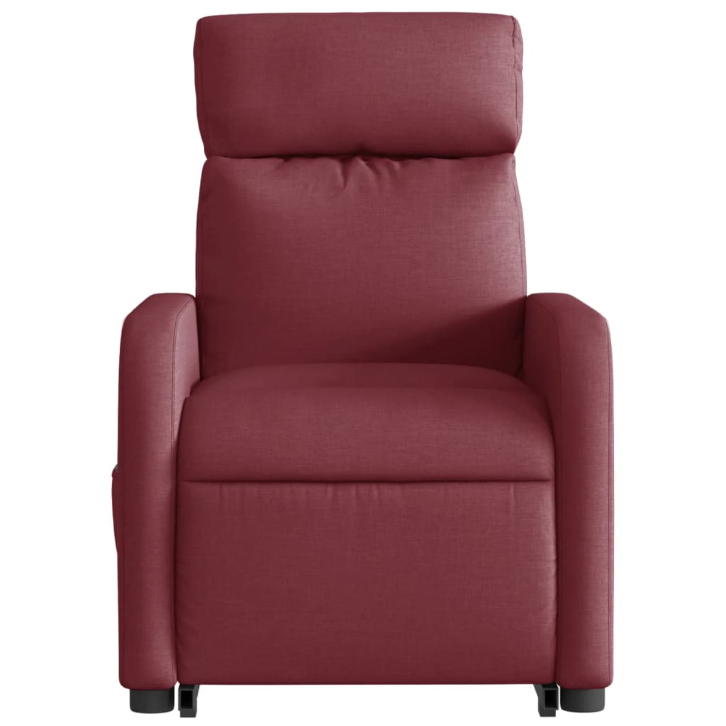 Fauteuil inclinable rouge bordeaux tissu