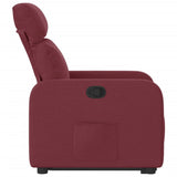 Fauteuil inclinable rouge bordeaux tissu