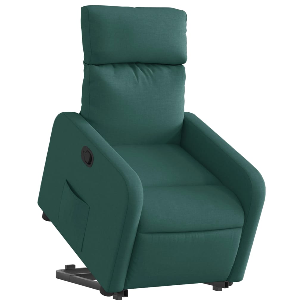 Fauteuil inclinable vert foncé tissu