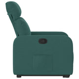 Fauteuil inclinable vert foncé tissu