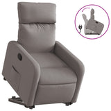 Fauteuil inclinable taupe tissu