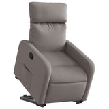 Fauteuil inclinable taupe tissu