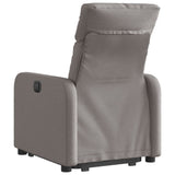 Fauteuil inclinable taupe tissu