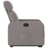 Fauteuil inclinable taupe tissu