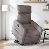 Fauteuil inclinable taupe tissu