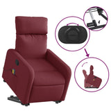 Fauteuil inclinable de massage Rouge bordeaux Tissu